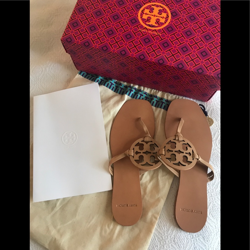Tory Burch Miller round flip flops
